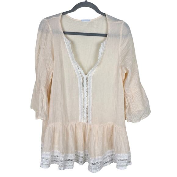 Eberjey Summer of Love Cotton Tunic Top Medium Large - Picture 7 of 7